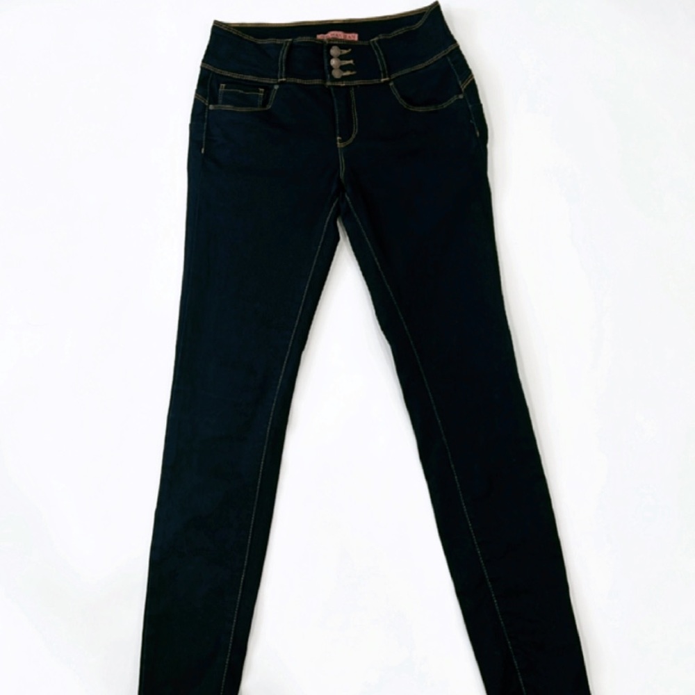 High waisted skinny jeans